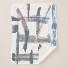 Sherpa Cobertor com Efeito de Arte Abstrata Elegante Lava