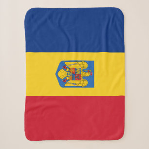 Sherpa Cobertor da Bandeira Romena, patriótico, Romênia