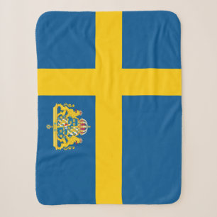 Sherpa Cobertor da Bandeira Sueca, patriótico, Suécia