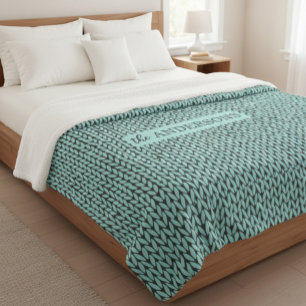 Sherpa Cobertor de Fleece Personalizado com Padrão de Tri