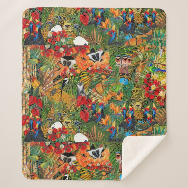 Sherpa Cobertor de Fleece Wild Creation (Frente)