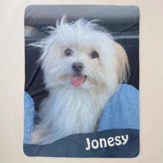 Sherpa Cobertor de Foto de Cachorro Personalizado com Nom
