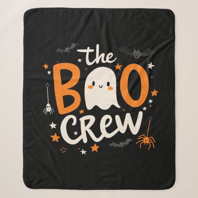 Sherpa Cobertor de Halloween da Turma do Boo (Frente)