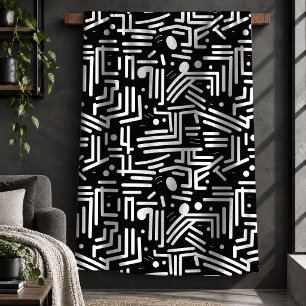 Sherpa Cobertor de Lançar Minimalista Chic com Arte de Li