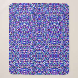 Sherpa Cobertor de Padrão de Vidro Mosaico