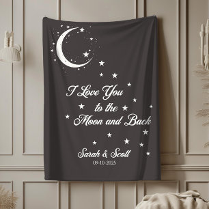 Sherpa Cobertor de presente de casamento com nome persona