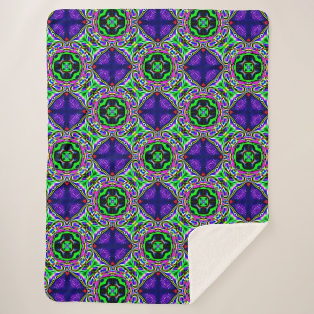 Sherpa cobertor de sonho roxo (Frente)