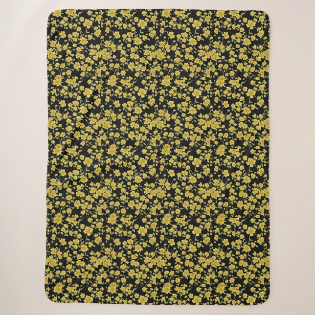 Sherpa Cobertor Floral (Frente)