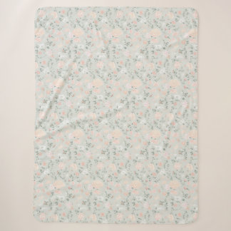 Sherpa Cobertor Floral