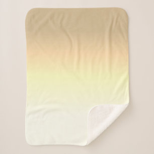 Sherpa Cobertor Minimalista Cores Branco Dourado Bege