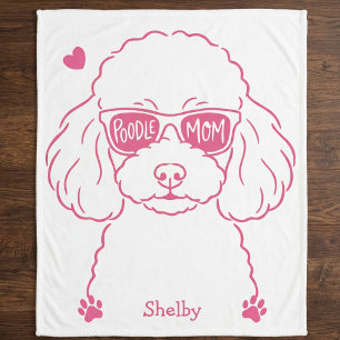 Sherpa Cobertor Personalizado de Poodle para Mãe de Cacho