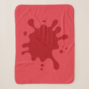 Sherpa Cobertor Personalizado de Splash em Vermelho Tomat
