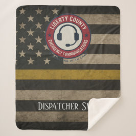 Sherpa Cobertor Personalizado Despachante Linha Dourada F