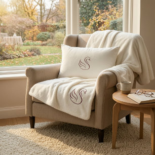 Sherpa Cobertor Quiet Luxury Minimalista Swan Médio Sherp