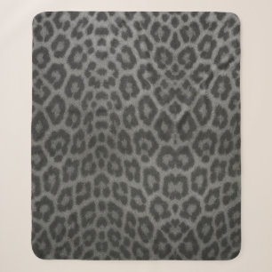 Sherpa Cobertor Textura de Pele de Leopardo