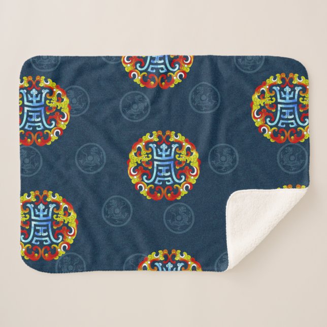 Sherpa cobertor tradicional da china (Frente (Horizontal))