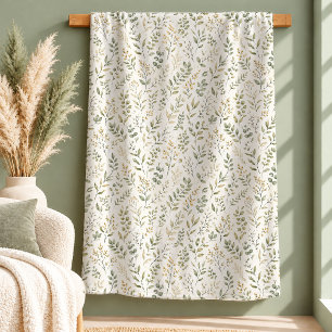 Sherpa Design de Cobertor de Prado com Flor de Margarida