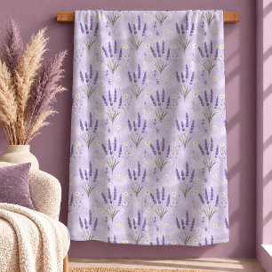 Sherpa Lindo Cobertor Branco Refined Dália Lavanda