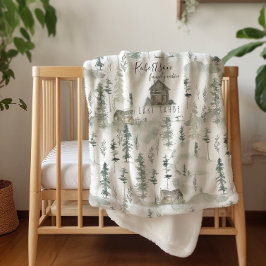 Sherpa Na Cabana | Cobertor de Família Wilderness