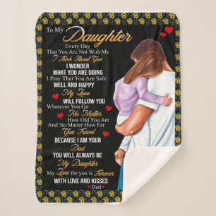 Sherpa Personalizado Para Meu Cobertor De Filha,