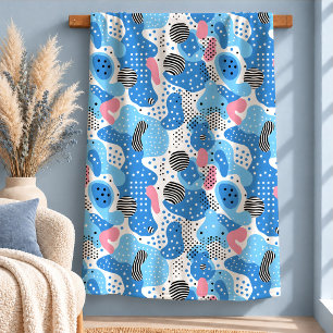 Sherpa Presente de Arte de Design de Cobertor Azul Pastel