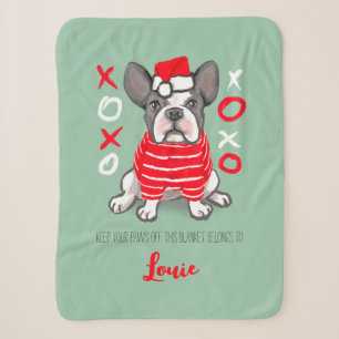 Sherpa Presente de buldogue francês de cobertor de poeta