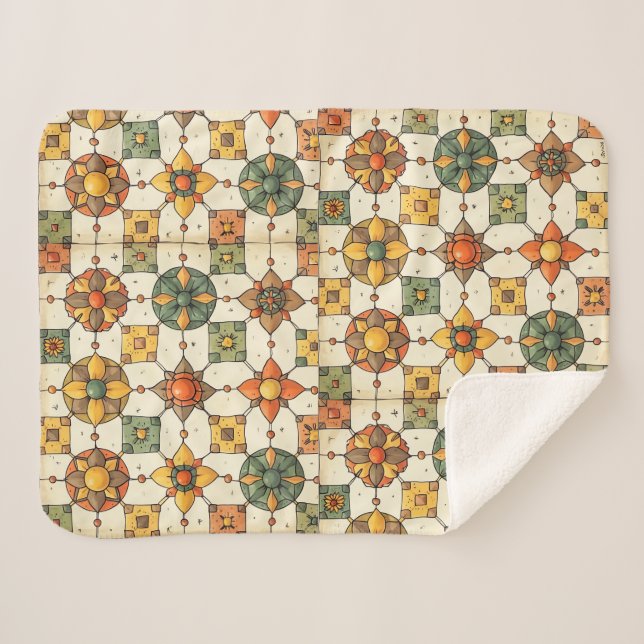 Sherpa um cobertor padrão de conto de fadas (Frente (Horizontal))
