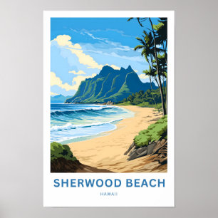 Sherwood Beach Hawaii Viagem Impressão
