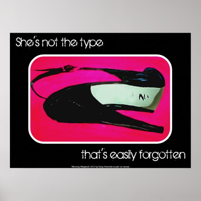 'She's not the type' Poster (Frente)