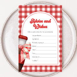 She's Ready to Pop Shower Advice and Wishes Game