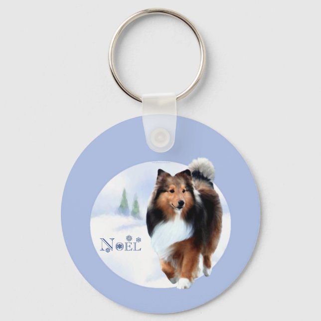Shetland Sheepdog Noel Chaveiro (Frente)