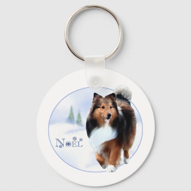Shetland Sheepdog Noel Chaveiro (Frente)