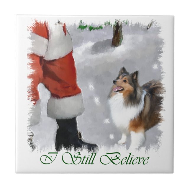 Shetland Sheepdog Sheltie Christmas (Frente)