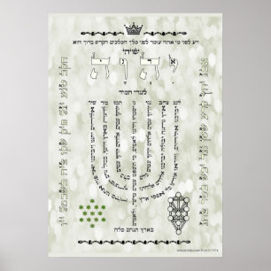 Shevitti com o poster do salmo 67, todos os