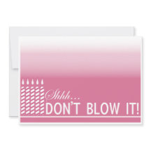 Shh convite de aniversário da surpresa