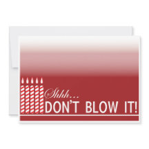 Shh Surprise Convite de aniversário | Vermelha