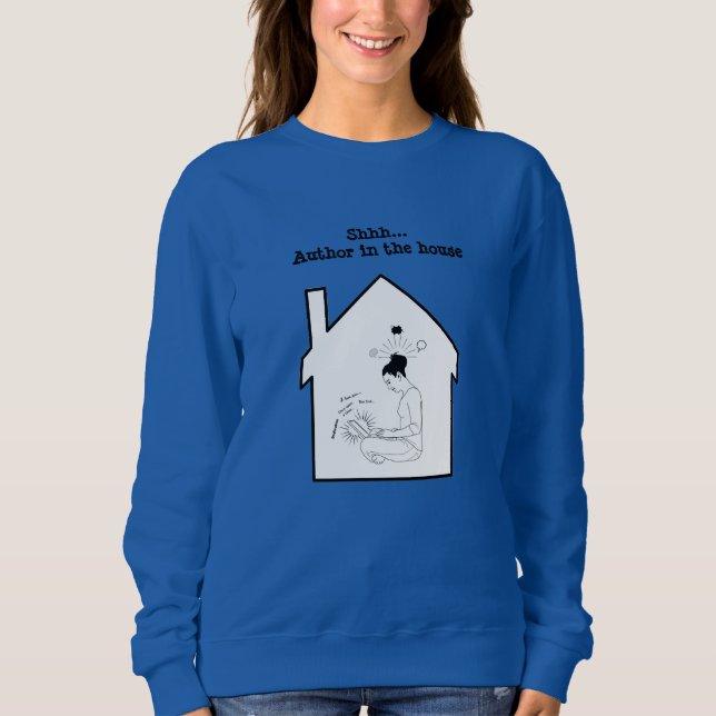 SHHH... AUTOR NA Camisa T-Shirt (Frente)