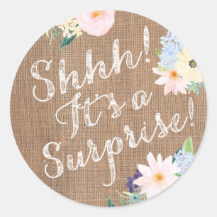 Shhh! É um adesivo de sela de envelopes surpresa