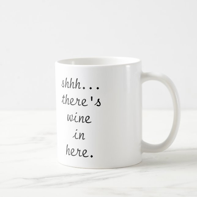 shhh… há caneca de café do vinho dentro aqui - (Direita)