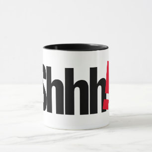 shhh! minha ideia engraçada do presente da caneca