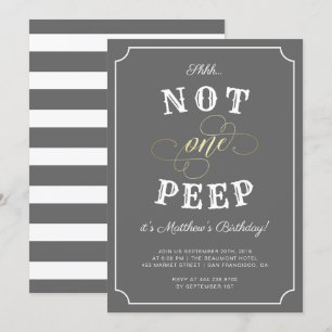 Shhh.. Nenhum Convite de festas Surpresa de Peixe