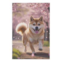 Shiba Inu Canvas Wall Art