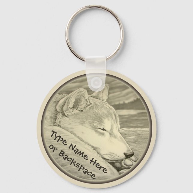 Shiba Inu Chaveiro Personalizado Shiba Inu Dog Gif (Frente)