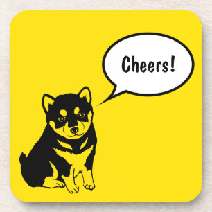 Shiba Inu China Cão Ano 2018 Porta copos Quadrada