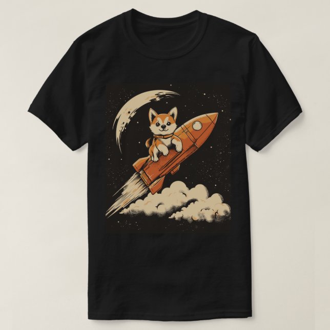 Shiba Inu Dog em uma camiseta (Frente do Design)