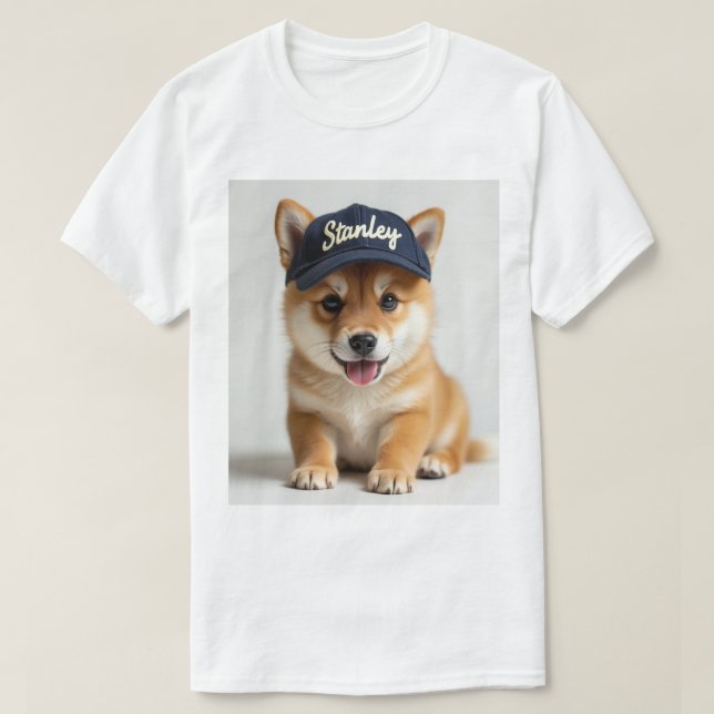 Shiba Inu Dog em uma camiseta (Frente do Design)