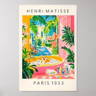 Shiba Inu Impressão Inspirada Por Henri Matisse, A
