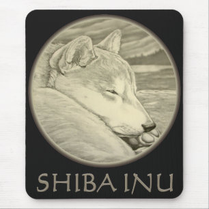 Shiba Inu Mousepad Oferece Presentes Antigos Lobos