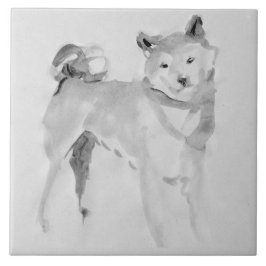 Shiba Inu pintura Original 3 Anos Aniversário T