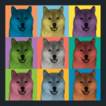 Shiba Inu Pop-Art Poster<br><div class="desc">Shiba Inu Pop-Art Poster</div>